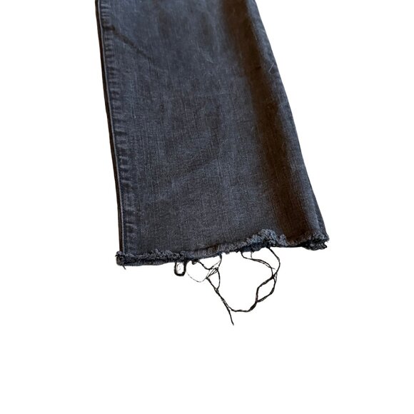 Kut From The Kloth Reese Ankle Straight Leg Black Jeans Raw Hem Size 6 Women's - Picture 4 of 12